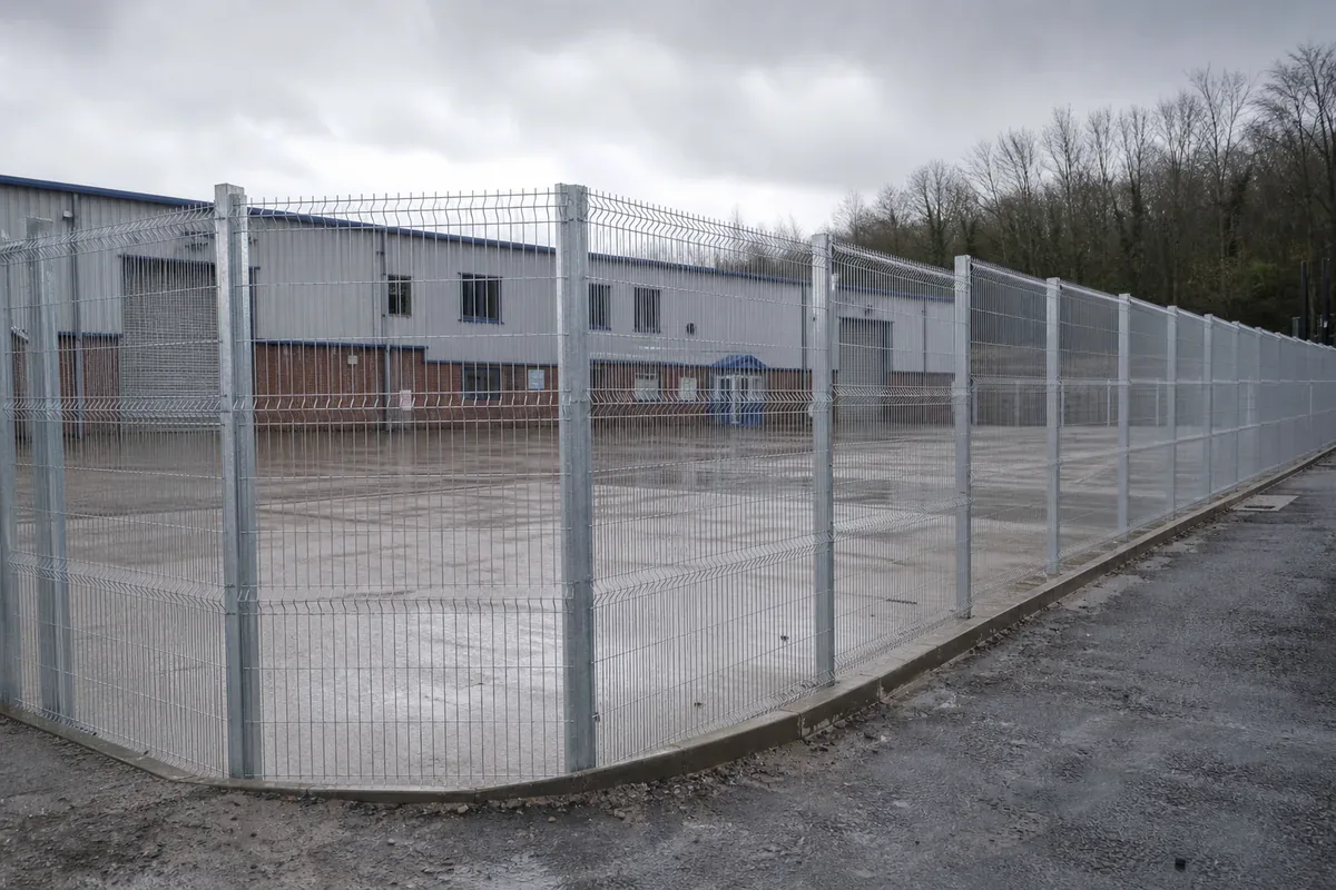 Commercial fencing installed at a Manchester business premises
