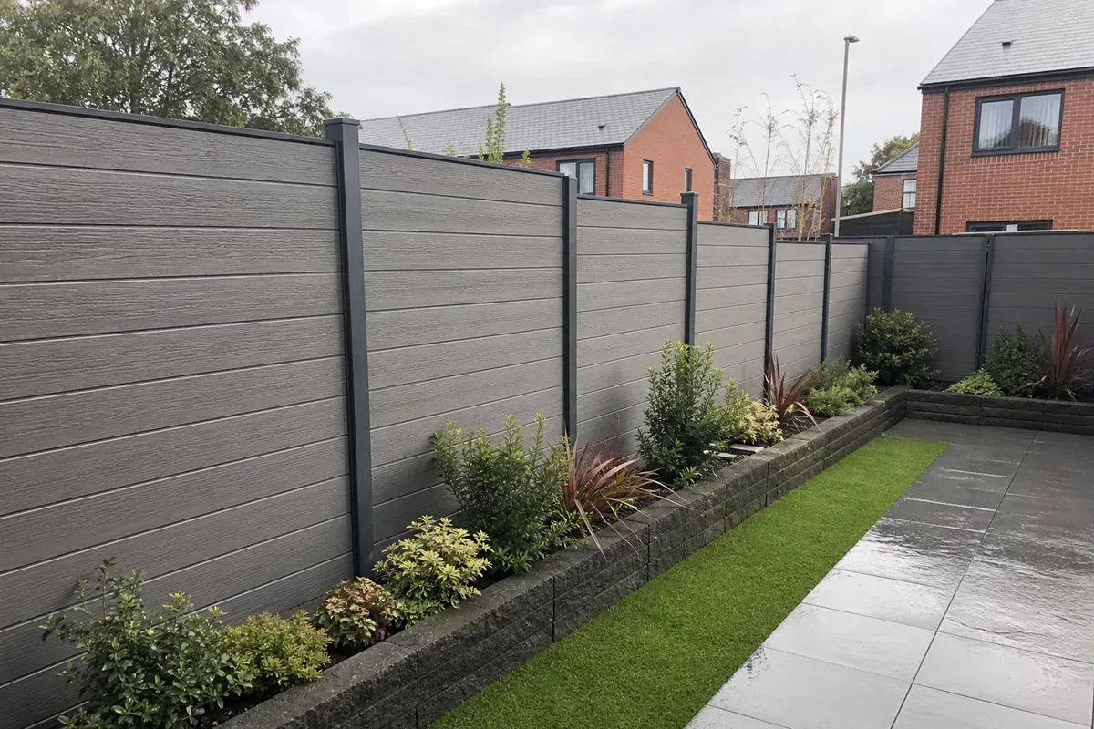 Low maintenance composite fencing in Manchester